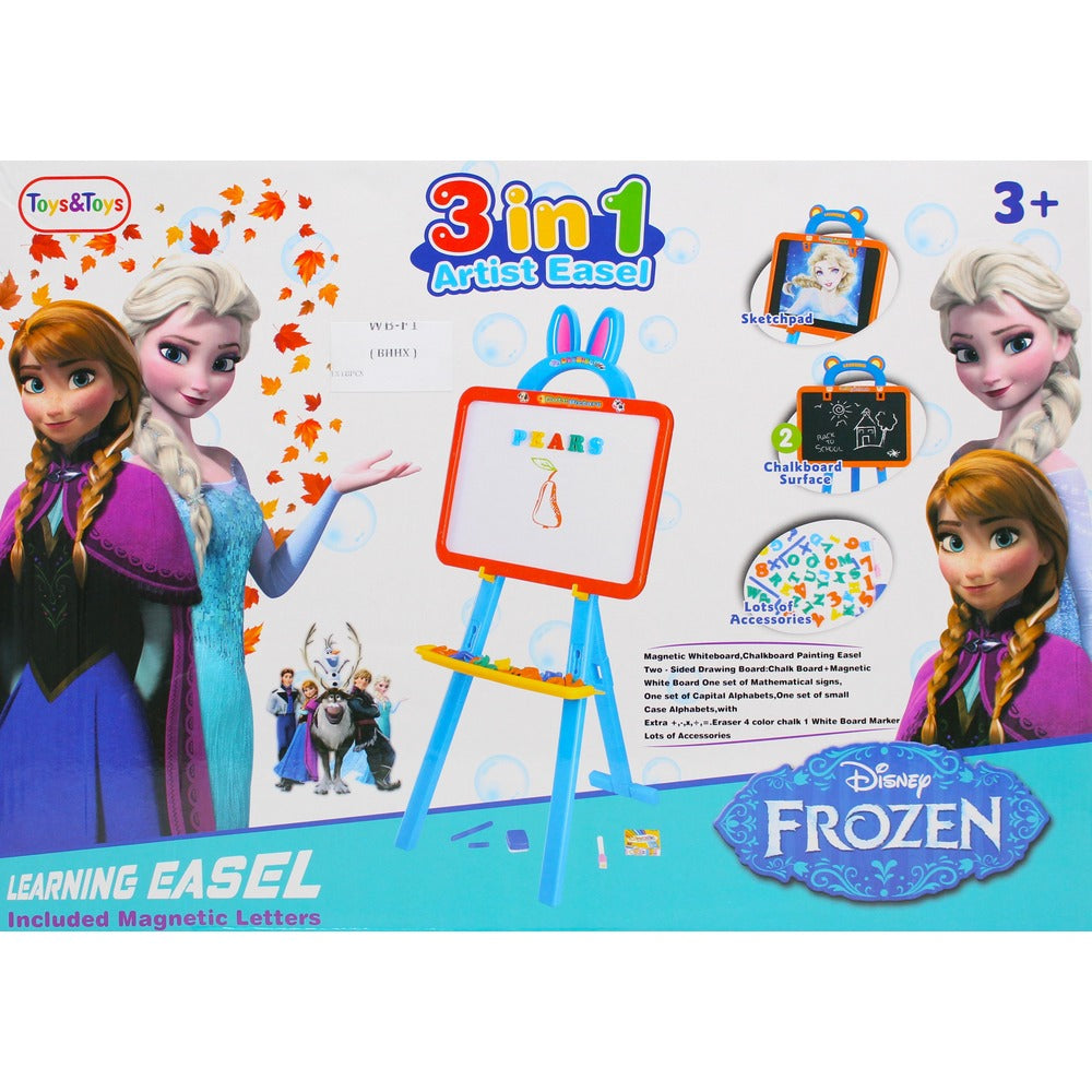 WB-F1 FROZEN WRITING BOARD 3IN1 Default Title - MamasJan Toys