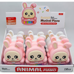 8886-1B MUSICAL RABBIT PIANO Default Title - MamasJan Toys