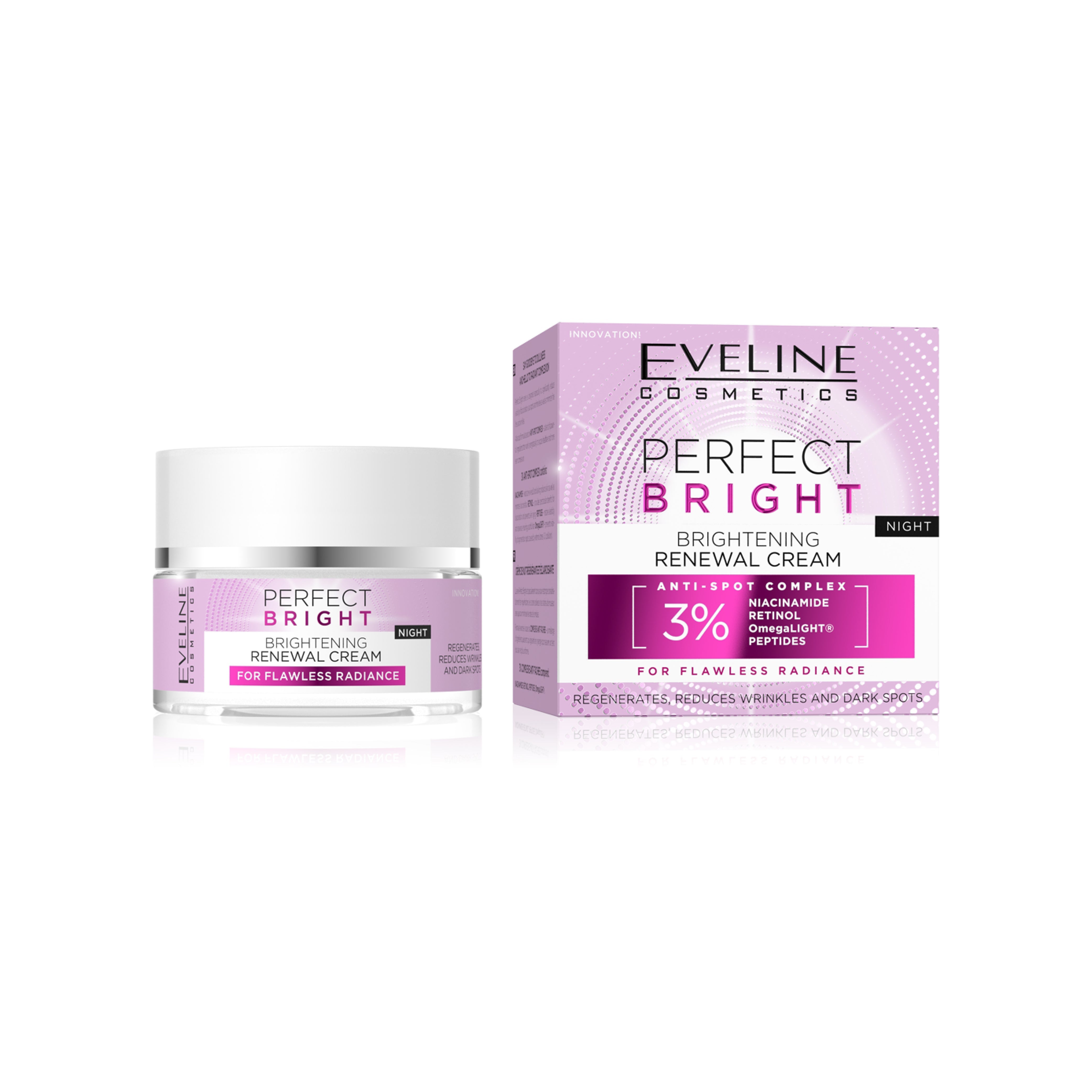 EVELINE PERFECT BRIGHT RENEWAL CREAM NIGHT 50ML Default Title - MamasJan skincare