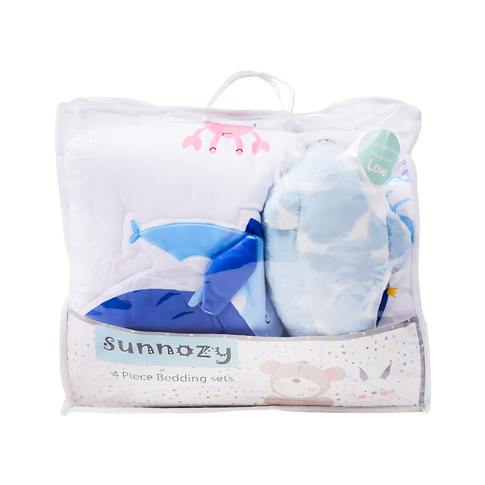 BABY 4PC COT BUMPER SET MZS-25 SNYBD-22-13 Default Title - MamasJan KidsWear