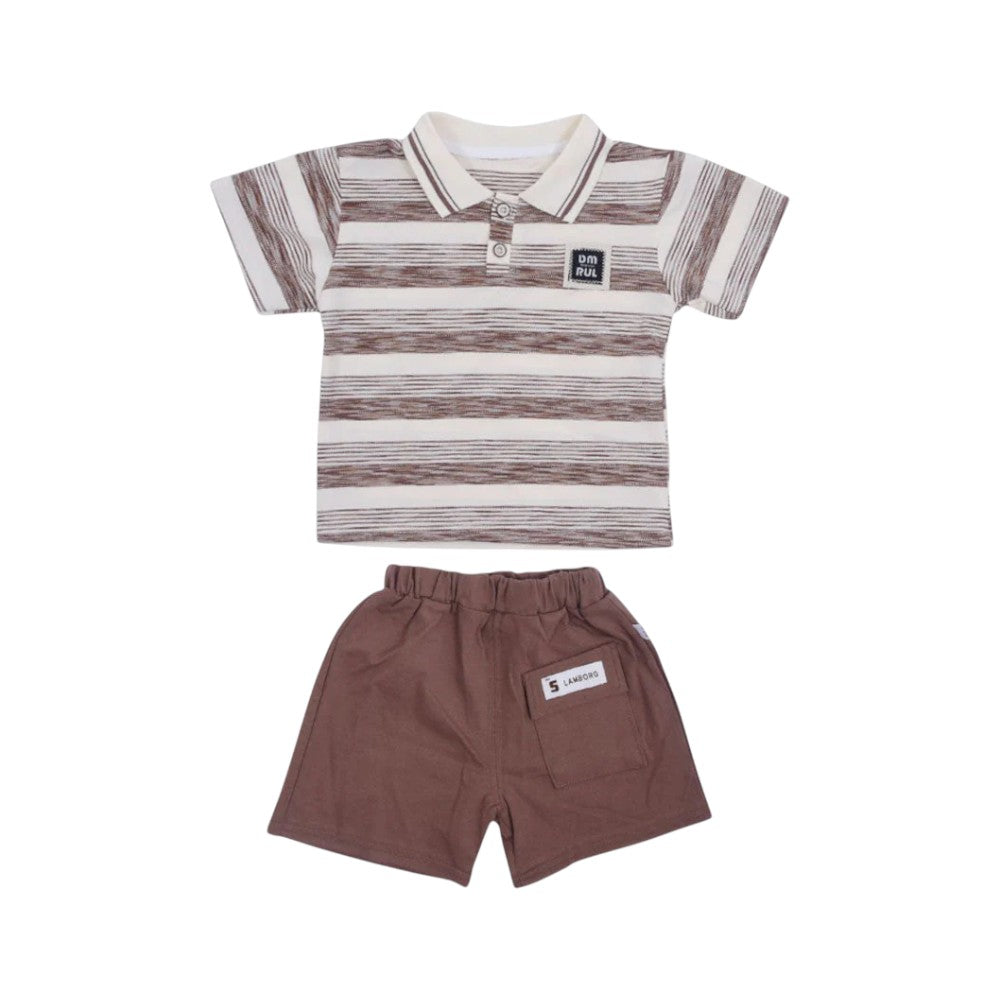 BOY S/S 2PC KNICKER SUIT MZS-25 18-24M BS-1 W/G Default Title - MamasJan KidsWear