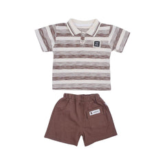 BOY S/S 2PC KNICKER SUIT MZS-25 18-24M BS-1 W/G Default Title - MamasJan KidsWear