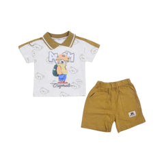 BOY S/S 2PC KNICKER SUIT MZS-25 12-18M 0105 W/G Default Title - MamasJan KidsWear