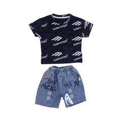 BOY S/S 2PC KNICKER SUIT MZS-25 12-18M 01010 W/G Default Title - MamasJan KidsWear