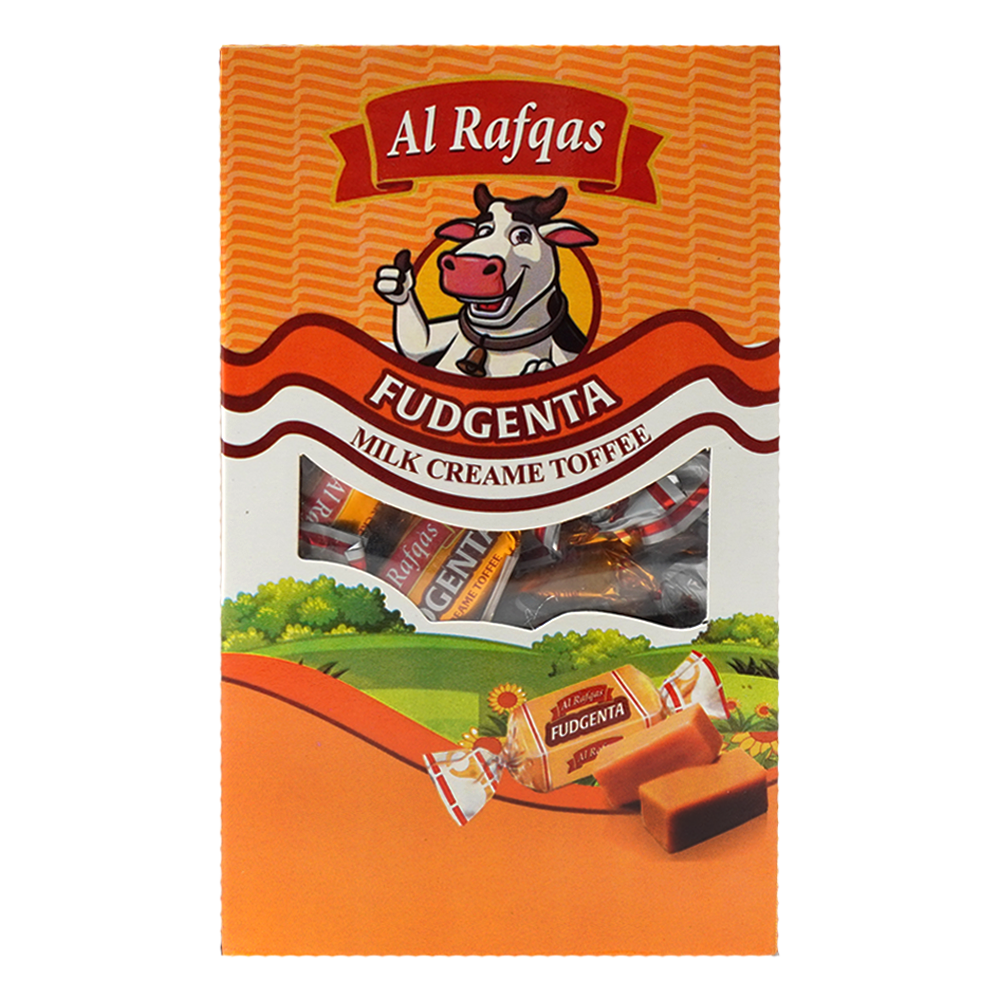 AL RAFQAS FUDGENTA MILK TOFFEE BOX 300 GM Default Title - MamasJan GroceryFoods