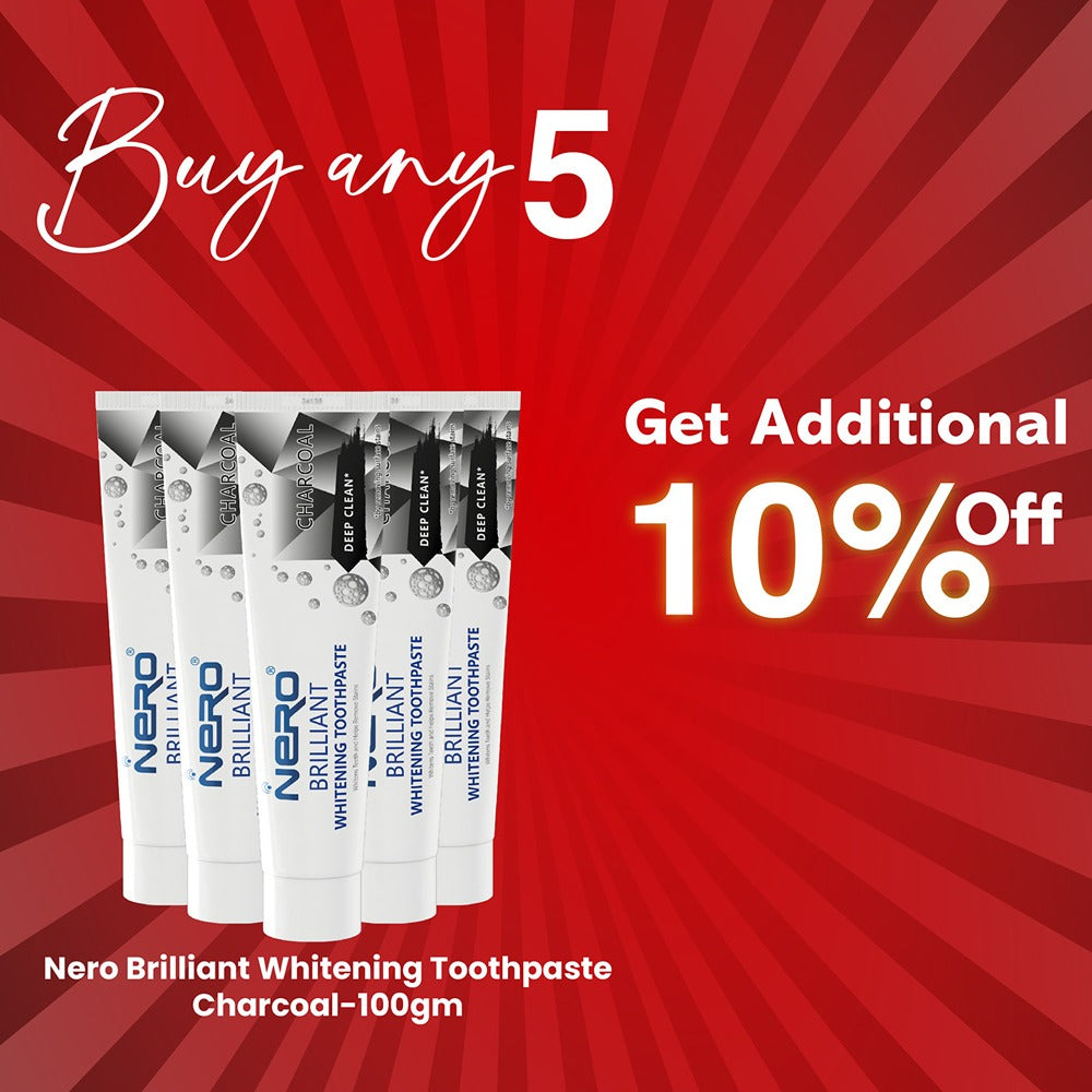 Buy 5 Nero Toothpaste Charcoal And Get 10 Extra Off