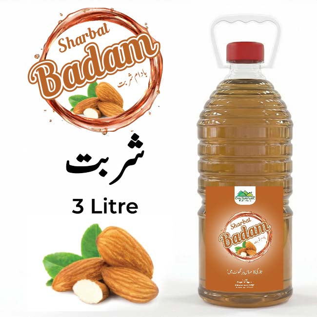 Almond Syrup / Badam Sharbat / 3 Liter Institutional Bulk For HORECA Family, Hotels, Restaurants, Catering ,Cafes