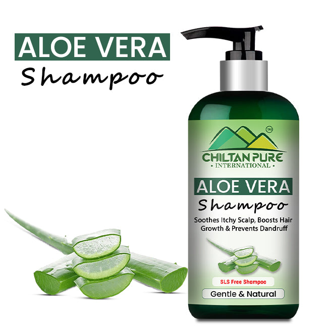 Aloe Vera Shampoo – Soothes Itchy Scalp, Boosts Hair Growth, Prevents Hair Loss & Dandruff