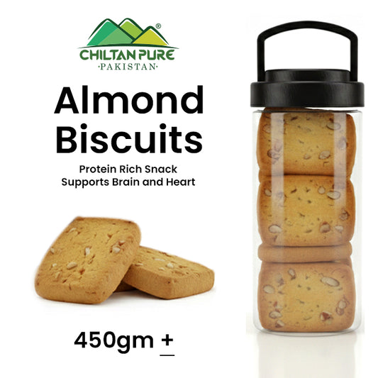 Almond Biscuit Cookies / Made With Organic Desi Butter, Bakery Biscuit