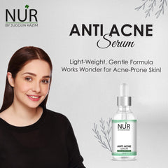 Nur Anti Acne Serum – Clear skin is happy skin, let us keep you get there, Reduces acne, unclog pore – 100% pure.