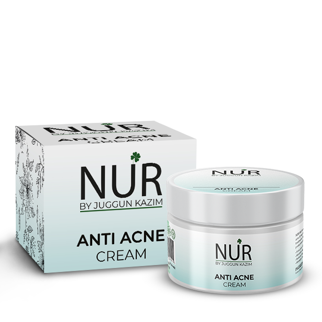 Nur Anti Acne Cream – Say bye to Acne, reduces hyperpigmentation, minimize age spots – 100% pure