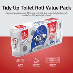BE JAAN TOILET ROLL VALUE PACK (10+2) Default Title - MamasJan Grocery Nonfood