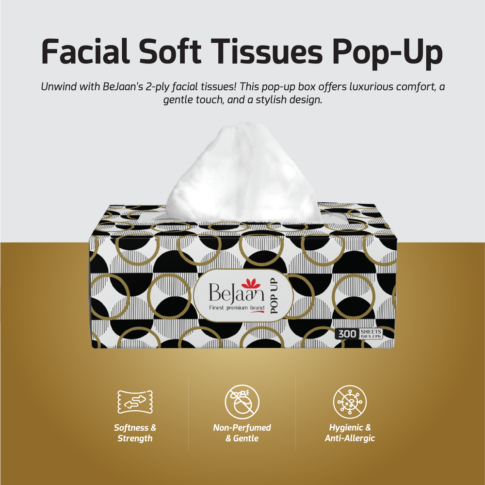 BE JAAN POP UP WHITE 150 X 2 PLY Default Title - MamasJan Grocery Nonfood