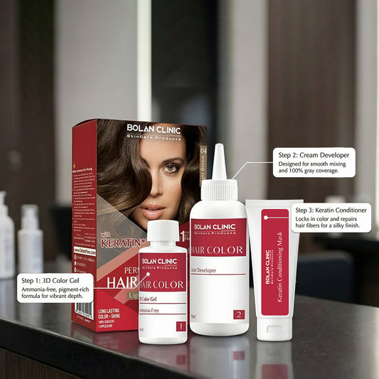 Light Brown Hair Colour / Dye / Ammonia free hair Colour Dye