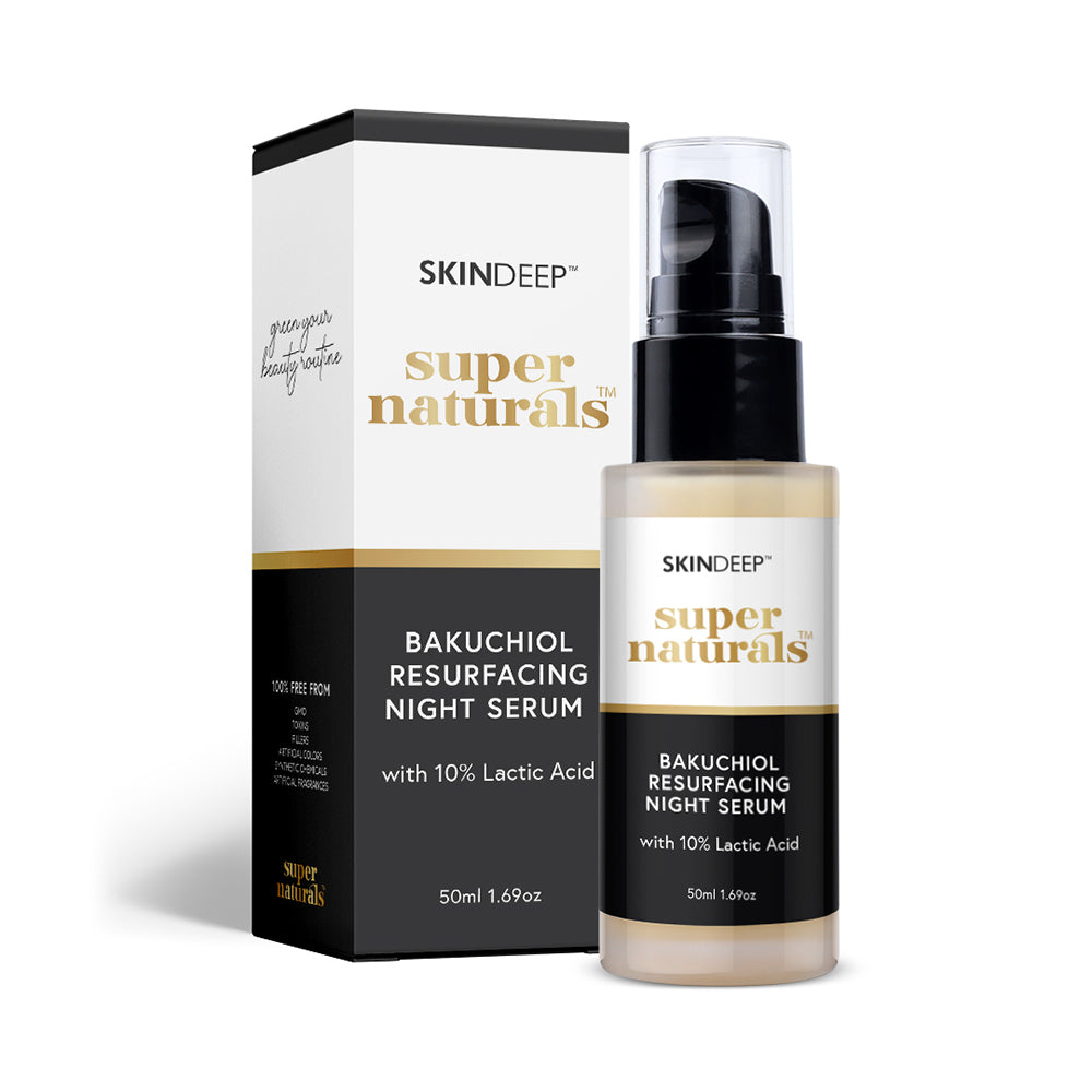 BAKUCHIOL RESURFACING NIGHT SERUM - WITH 10% LACTIC ACID 50M Default Title - MamasJan Makeup
