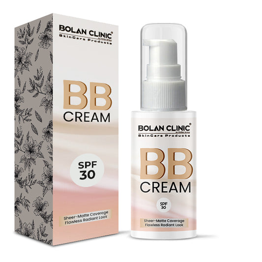 BB Cream (SPF 30) - Provides Sheer-Matte Coverage, Even Skin Tone, and Blurs Flaws For Natural No Makeup Look!
