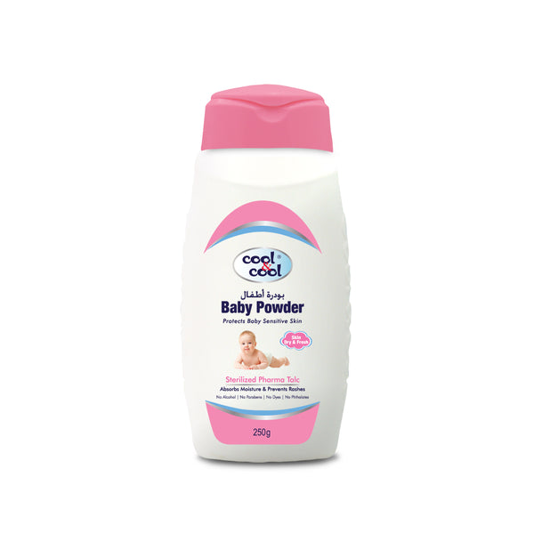 COOL & COOL BABY POWDER STERILIZED 250GM Default Title - MamasJan Grocery Nonfood