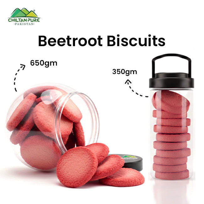 Beetroot Biscuit Cookies / Made With Organic Desi Butter, Bakery Biscuit