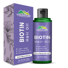 Biotin Hair Oil – Boosts Hair Growth, Deep Hair Treatment, Anti-Dandruff, Makes Hair Smooth & Shiny,, Doctor's 👨‍⚕️ Recommended