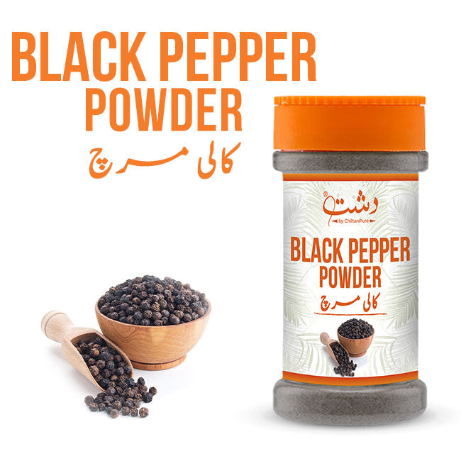 Black Pepper Powder - Enhance Your Meals with Bold , Spicy Flavor and the Wellness of Black Pepper – Your Go-To Spice for Cough and Cold Relief (100g)