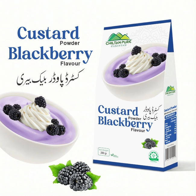 Custard Powder Blackberry / کسٹرڈ پاؤڈر بلیک بیری / Gross Weight 285gm±