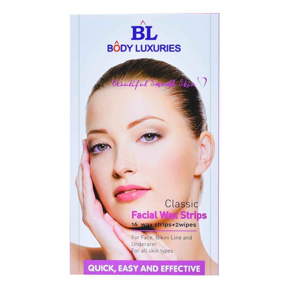 Body Luxuries Facial Wax Strips Classic 16S