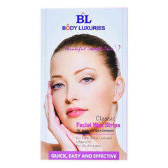 Body Luxuries Facial Wax Strips Classic 16S