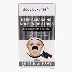Body Luxuries Nose Strips Deep Cleansing Charcoal 6S