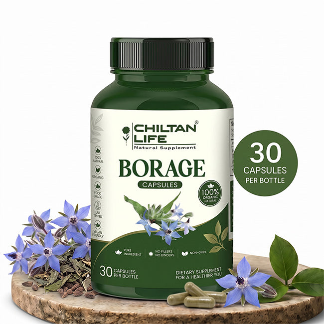 Borage Capsule 100% Natural Borage Tablets 30 Per Bottle 500mg