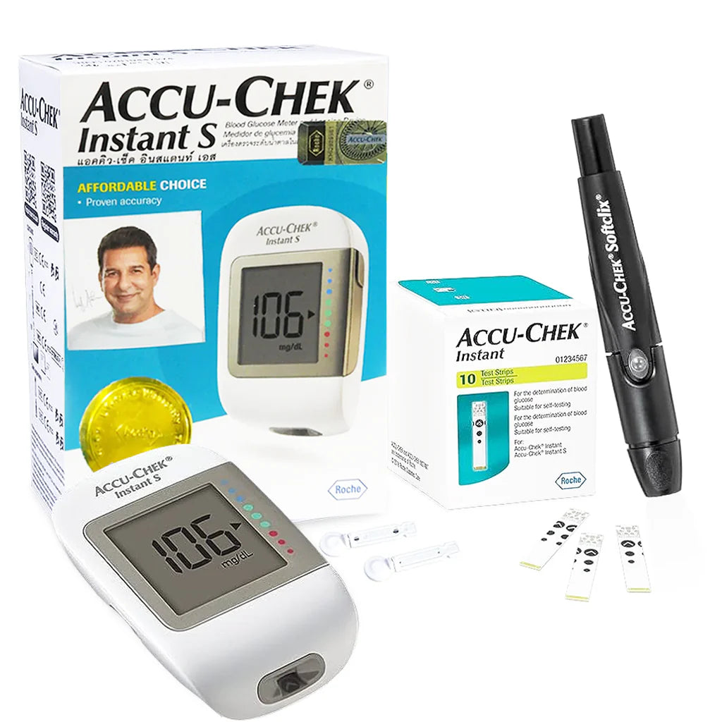 Accu Chek Instant S Glucometer Sugar Test Machine Price In Pakistan - The Healthcare Shop Pakistan