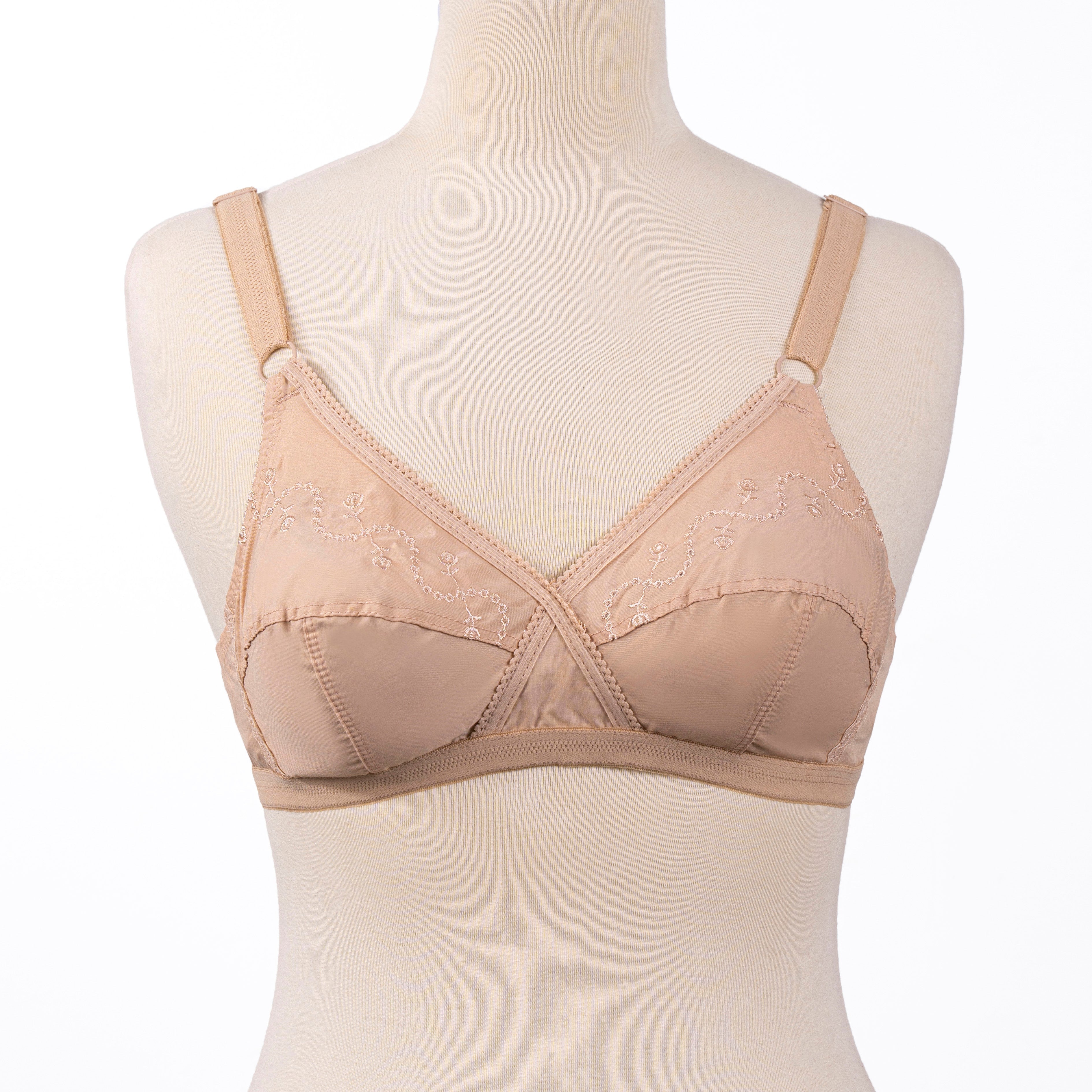 BELLEZA CROSS ELEGANT BRA WHITE / 46-D - MamasJan Lingerie