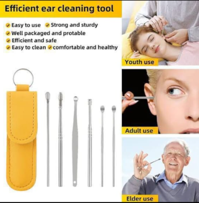 Stainless Steel Ear Cleaning Tool Kit - The Healthcare Shop Pakistan