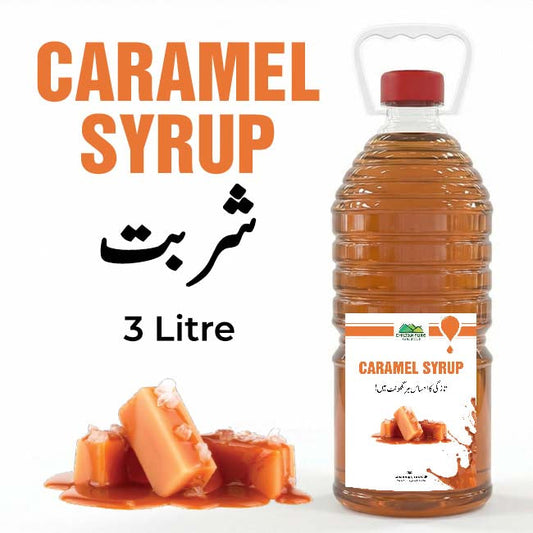 Caramel Syrup / Caramel Sharbat / 3 Liter Institutional Bulk For HORECA Family, Hotels, Restaurants, Catering, Cafes