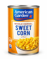 AMERICAN GARDEN SWEET CORN WHOLE KERNEL 400 GM BASIC Default Title - MamasJan Grocery