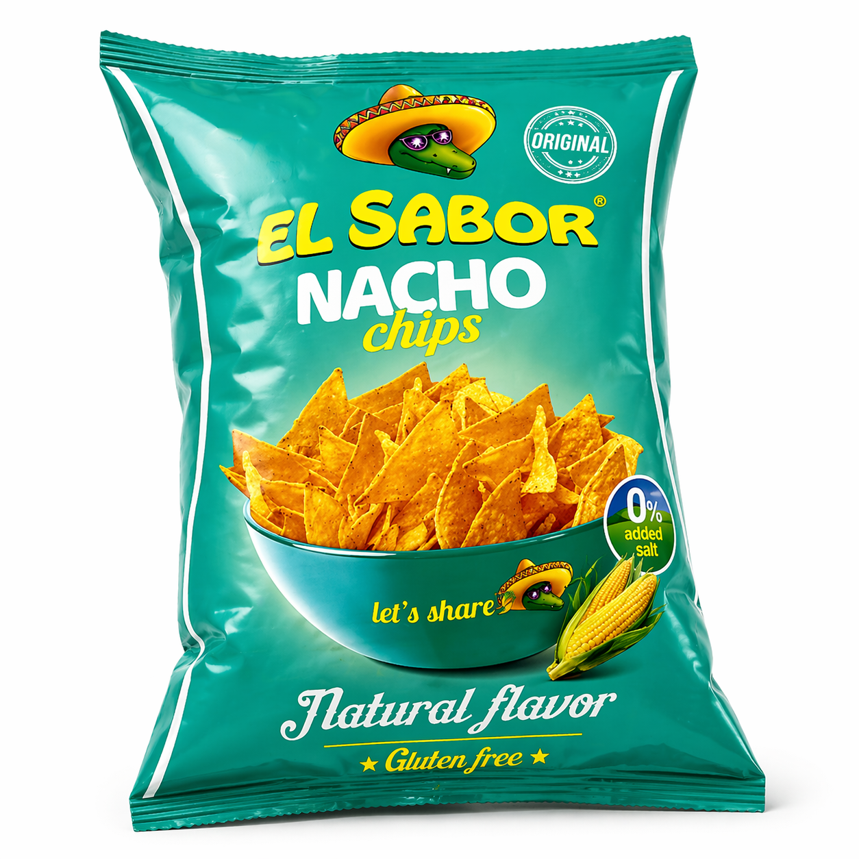 EL SABOR NACHO CHIPS NATURAL FLAVOR 100 GM Default Title - MamasJan Grocery
