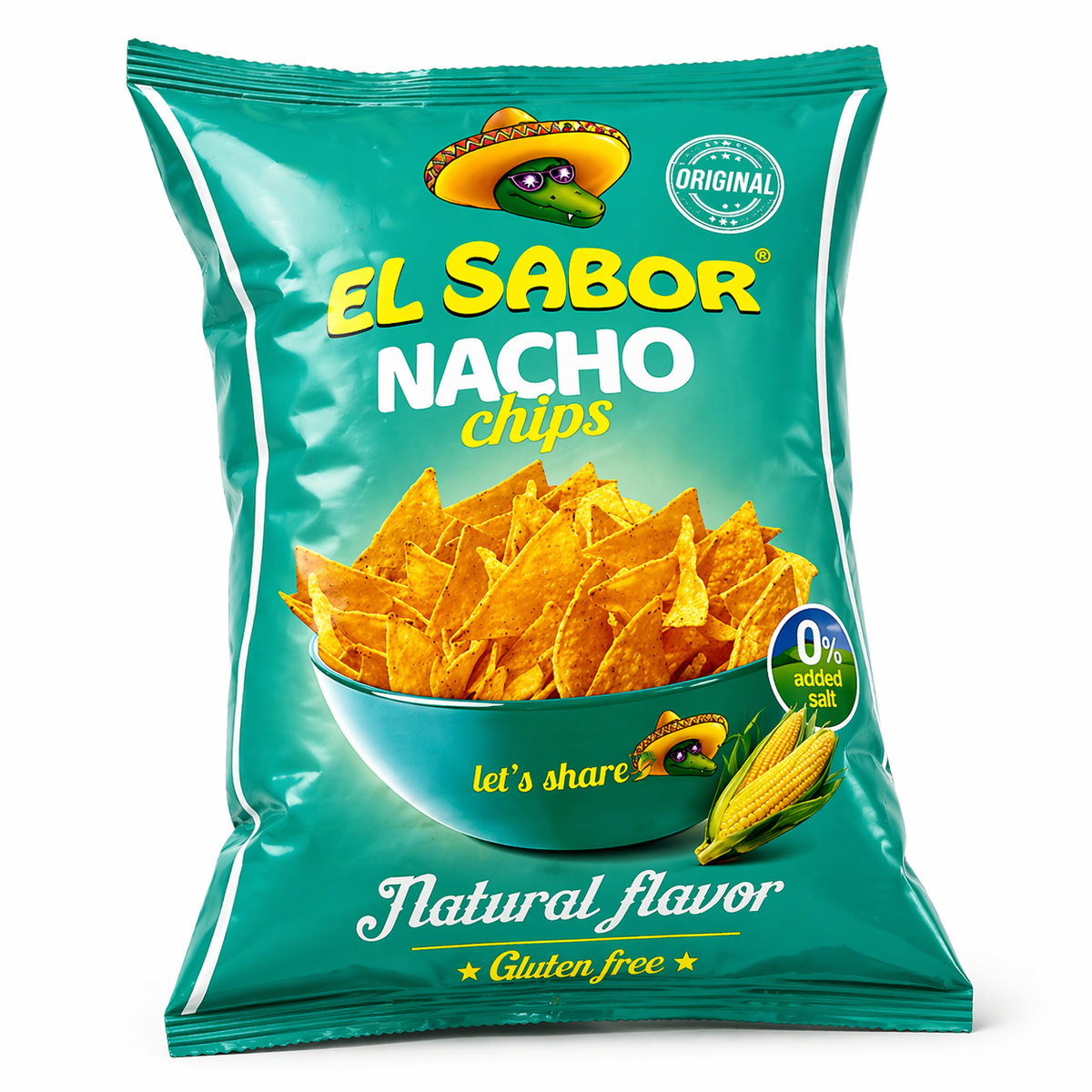 EL SABOR NACHO CHIPS NATURAL FLAVOR 100 GM Default Title - MamasJan Grocery