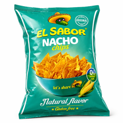 EL SABOR NACHO CHIPS NATURAL FLAVOR 100 GM Default Title - MamasJan Grocery
