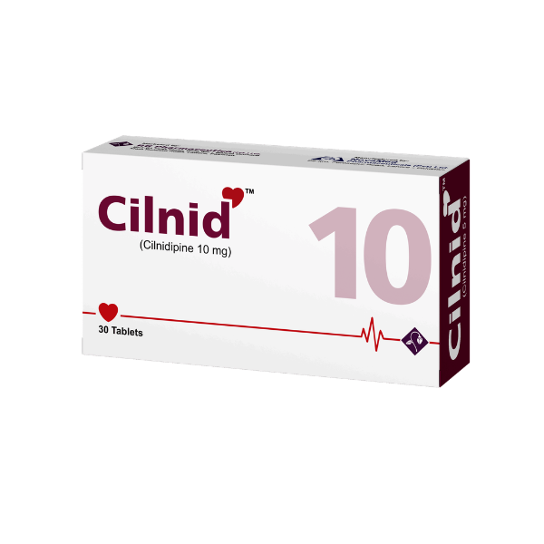Cilnid Tablets 10mg (1 Box = 3 Strips) (1 Strip = 10 Tablets)