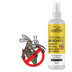 Citronella Mosquito Natural Repellent Body Spray – Works against mosquito, Eliminate infections, Contain Anti-inflammatory properties – 100% natural