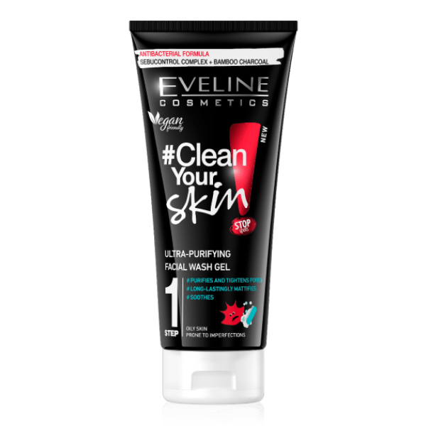EVELINE PURE CONTROL STEP 1 FACE WASH GEL 200 ML Default Title - MamasJan skincare