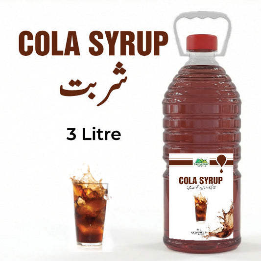 Cola Syrup / Cola Sharbat / 3 Liter Institutional Bulk For HORECA Family, Hotels, Restaurants, Catering, Cafes
