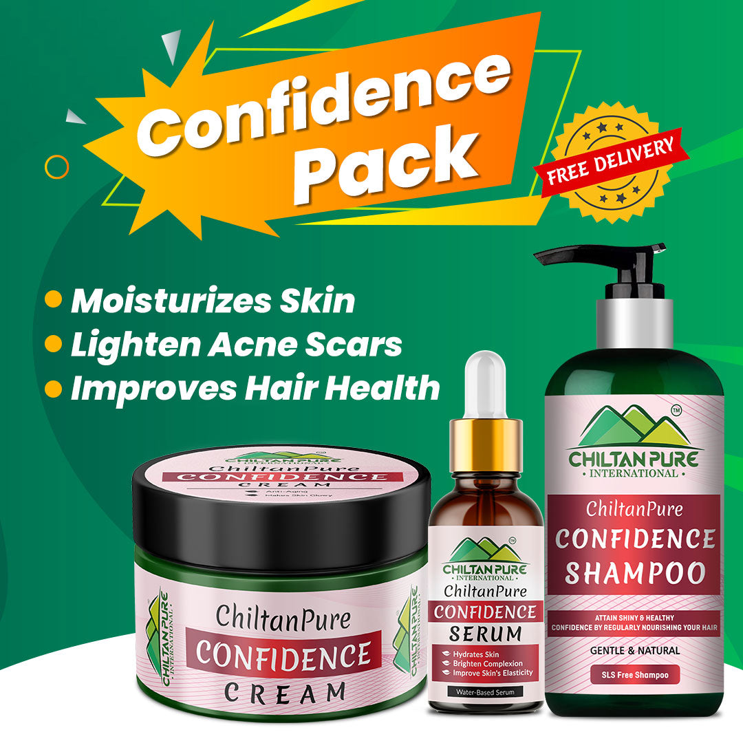 Confidence Pack - Hydrates Skin, Brighten Complexion & Strengthen Hair