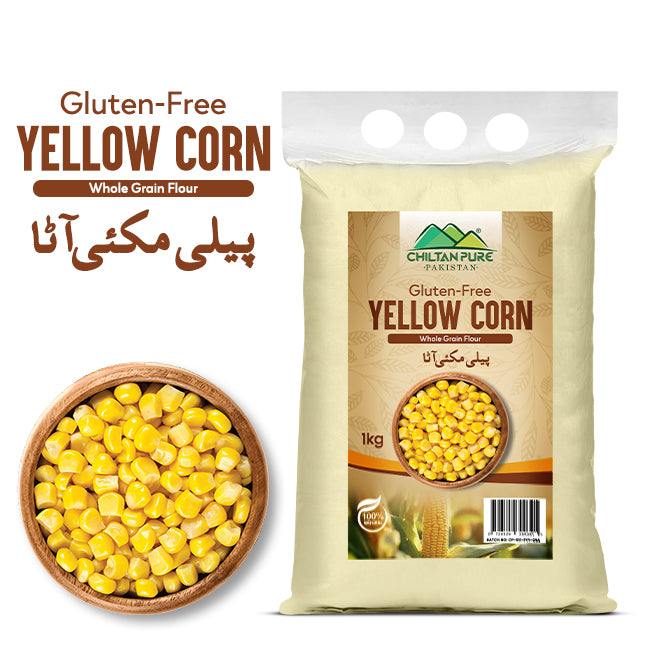 Yellow Corn flour - (پیلی مکئی آٹا) Peeli Makai ka Atta - 1kg