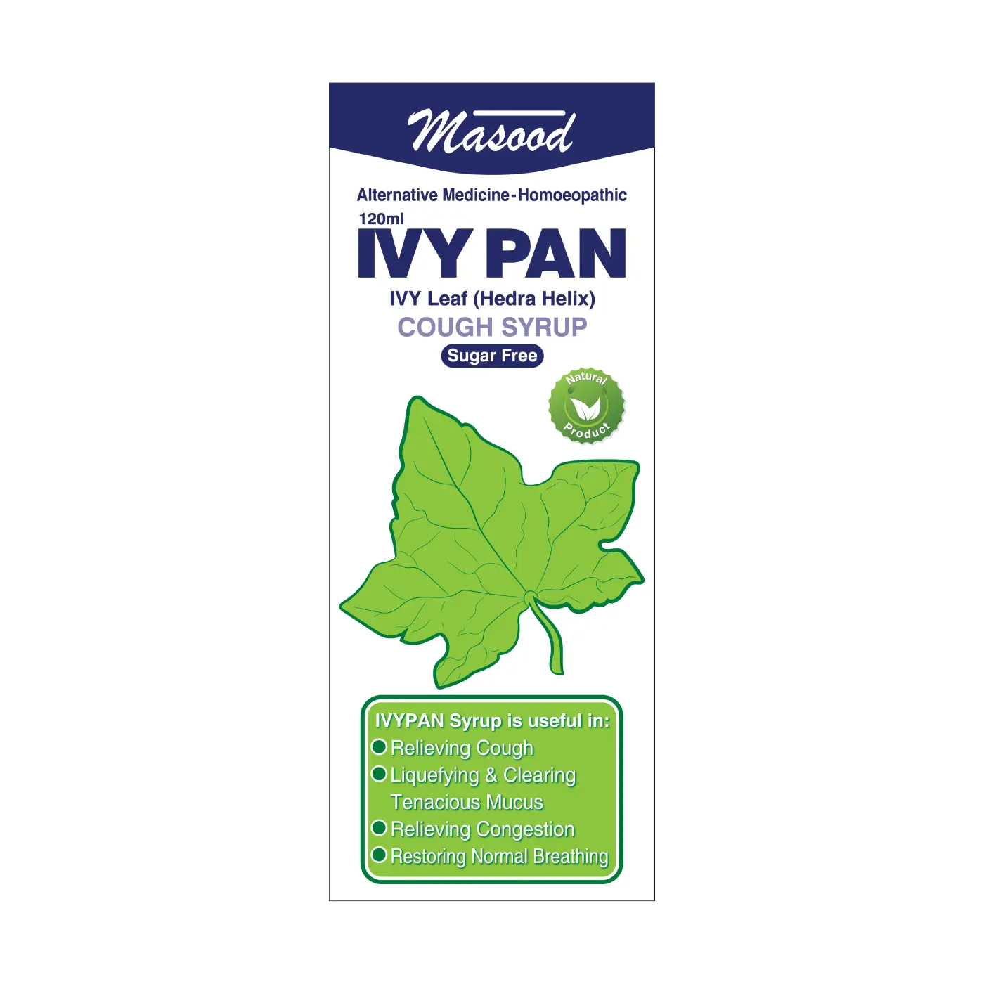 IVY PAN Syrup (Sugar Free)