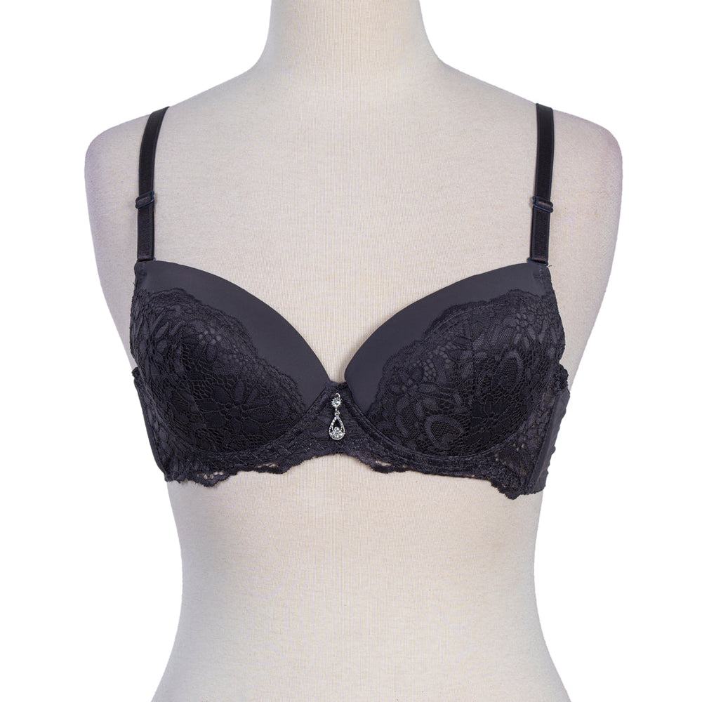 BELLEZA 4CLR THIN CUP BRA CD058 MAROON / 34-B - MamasJan Lingerie