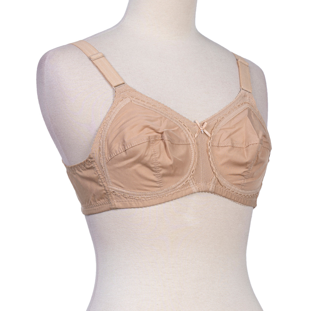 Belleza Lingerie Gentle Classic Cotton Bra - Skin 36 / C - MamasJan Lingerie