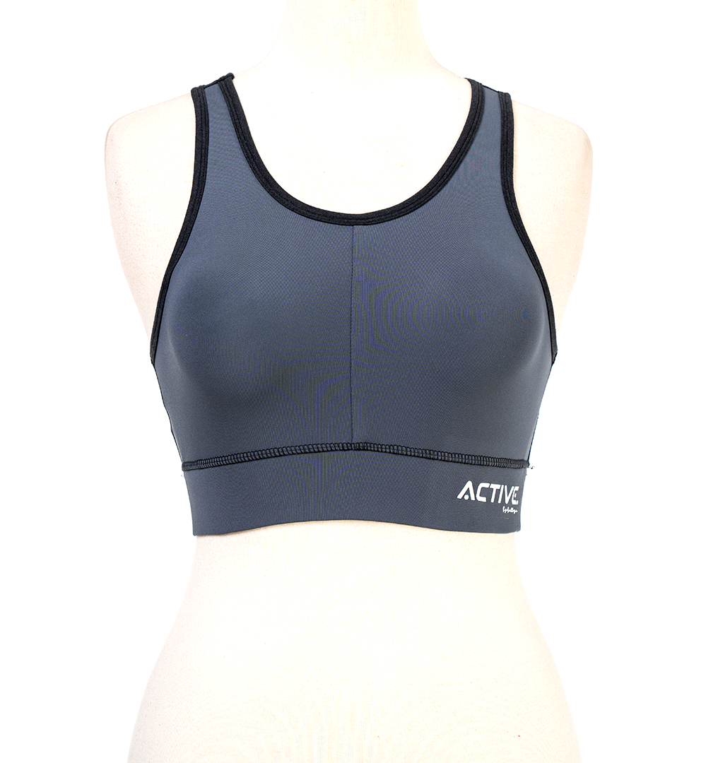 BELLEZA SPORTS BRA SB-003 BLACK&PINK / XL - MamasJan Lingerie