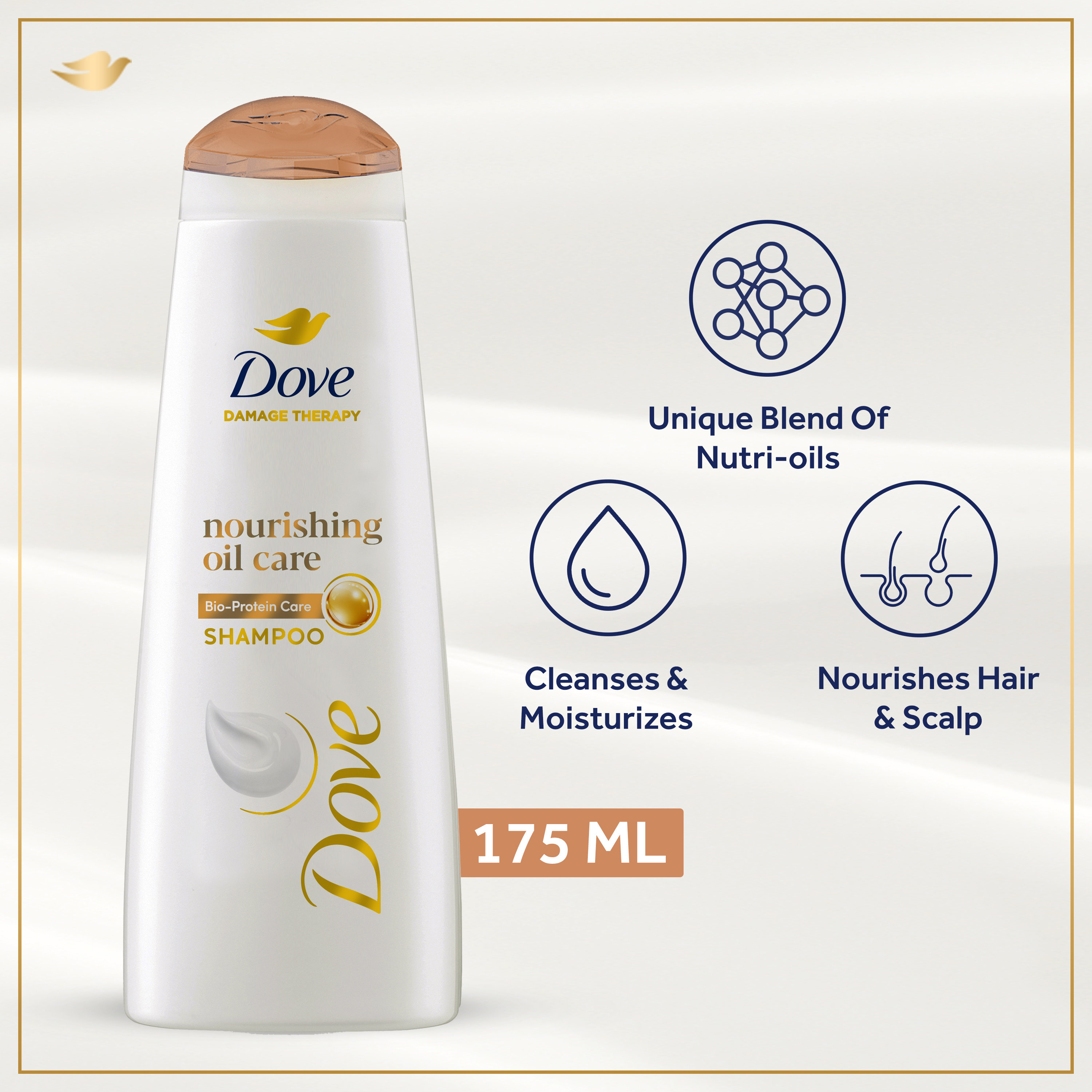 DOVE SHAMPOO NOURISHING OIL CARE 175 ML Default Title - MamasJan Grocery Nonfood
