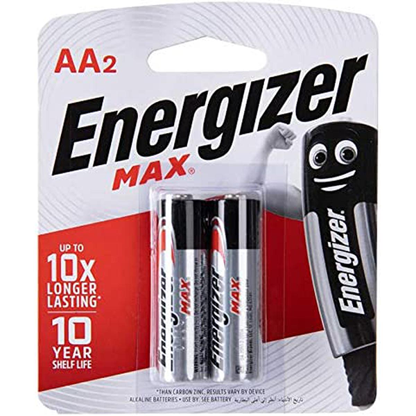 Energizer MAX AA2 Batteries - 2 Pcs