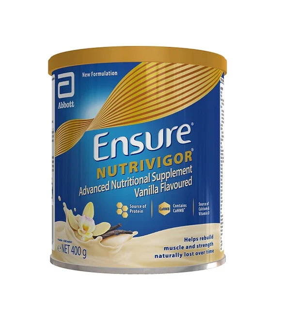 ENSURE NUTRITIONAL SUPPLEMENT POWDER VANILLA NUTRIVIGOR TIN 400 GM Default Title - MamasJan Grocery